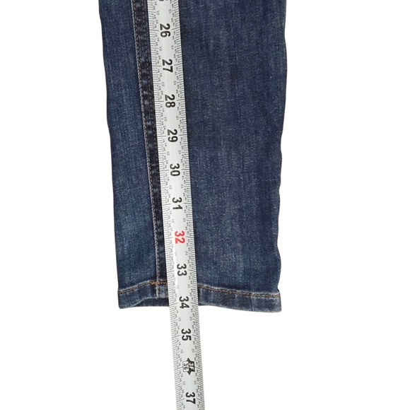 Lacoste Mid Rise Skinny Dark Denim Jeans Sz 27 - Picture 9 of 16